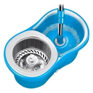 MOPA CELESTE MICROFIBRA CON BALDE CENTRIFUGO CON REPUESTO