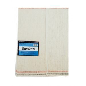 Trapo de Piso Blanco Banderita 48x60cm