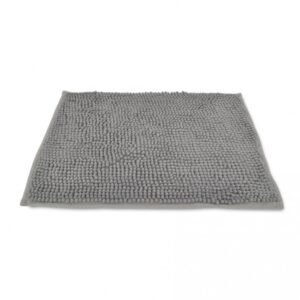 Alfombra de Baño Microfibra Pelo Corto 40x60 Gris