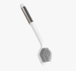 Cepillo de Silicona Pentágono con mango de Acero