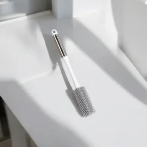 Cepillo de Silicona Redondo con mango de Acero