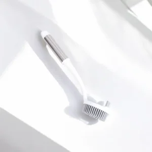 Cepillo de Silicona Oval con Mango de Acero