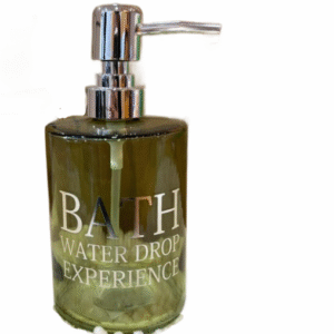 Dispenser de Jabon Liquido Vidrio Verde Bath